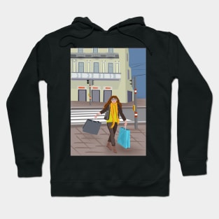 Shopping in Vienna Hoodie